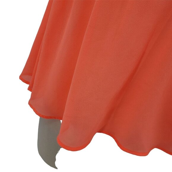 Windsor Womens Neon Orange Cropped V-Neck Tank Top Size M Bright Flowy Boho Y2K - Picture 5 of 9